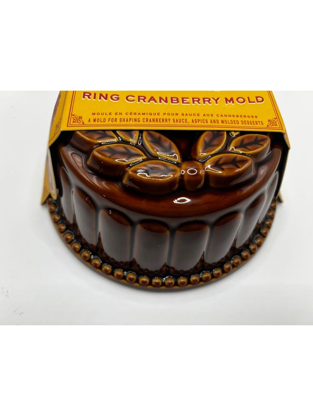 ew Williams Sonoma Stoneware Cranberry Mini Ceramic Fall Dessert Mold